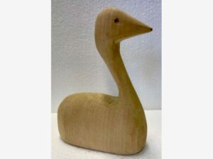 Ente. Hergestellt aus Holz. Erstellt im Technikunterricht.
